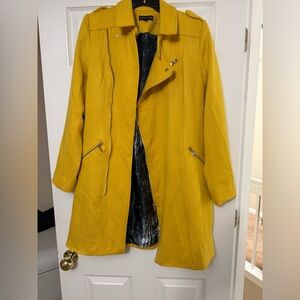 Rampage Mustard Yellow Trench Coat